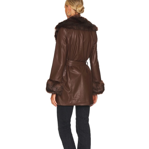 Penny Lane Faux Leather Jacket / NWT - Picture 4 of 5